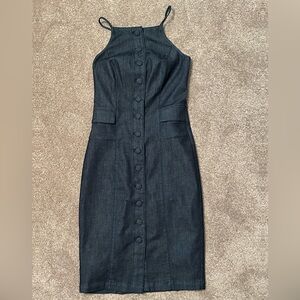 White House Black Market denim dress size 0